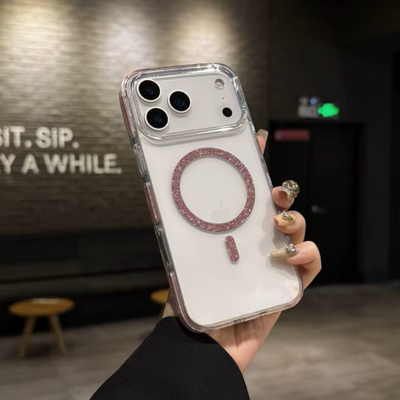 Luxury MagSafe Glitter Shockproof Case