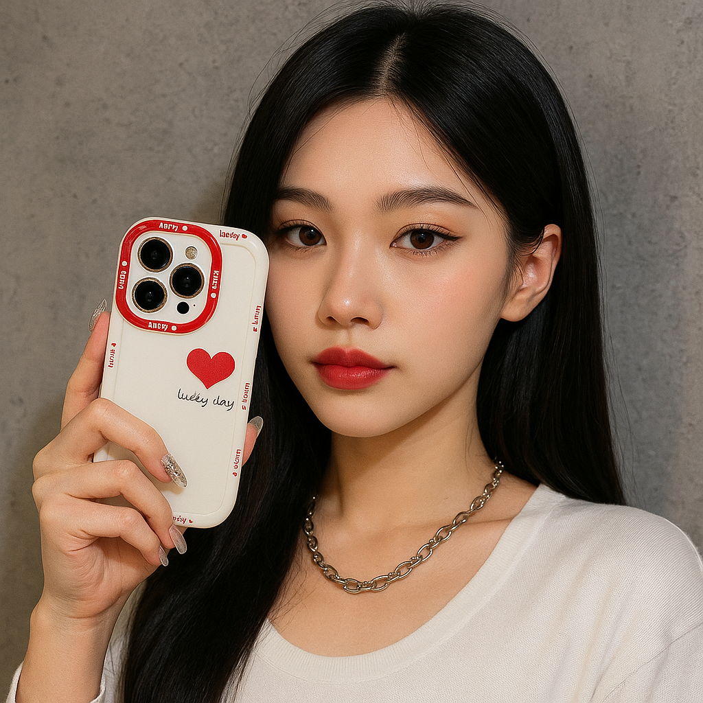 Lucky Heart Soft Case - Red