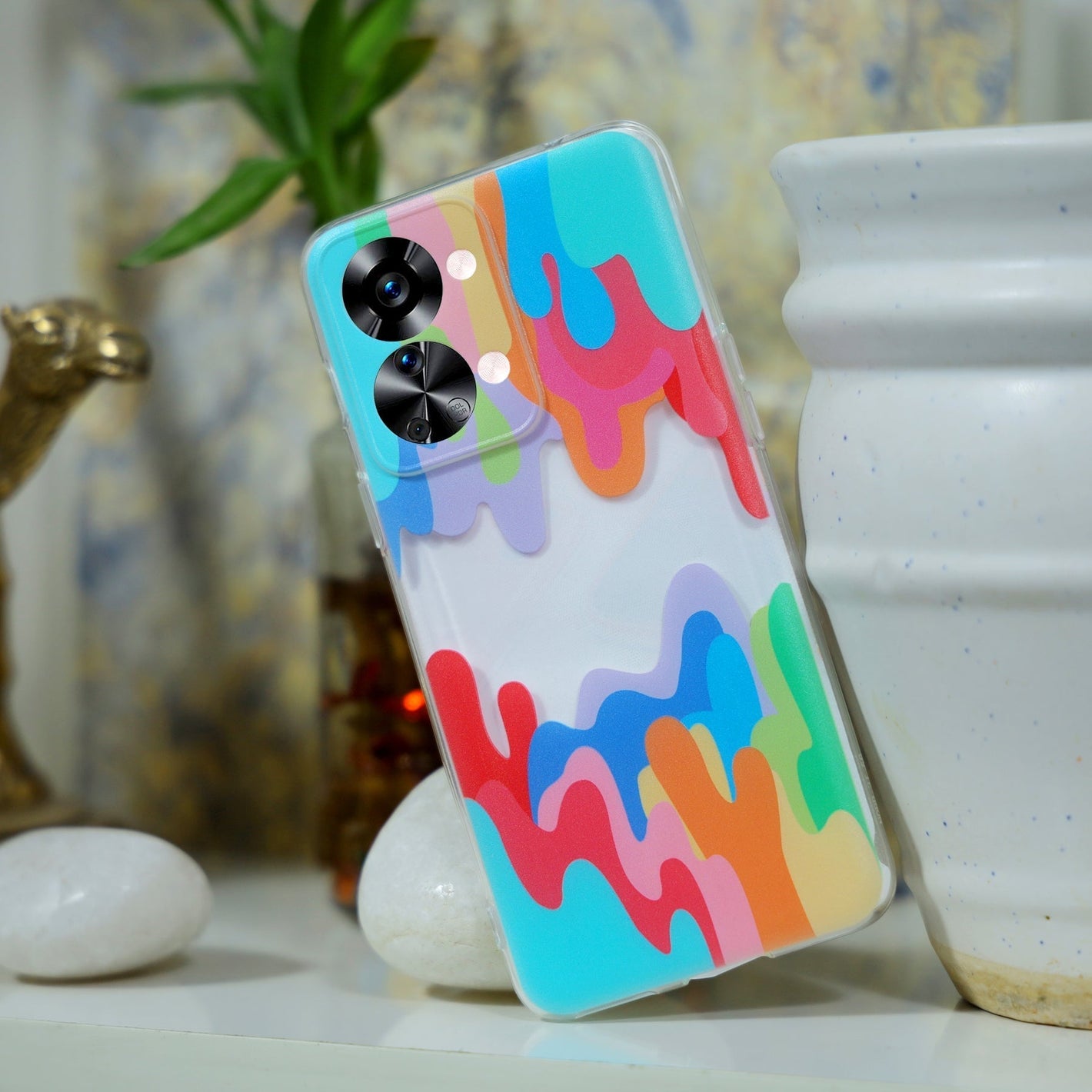 Art Abstract Colorful Silicone Case