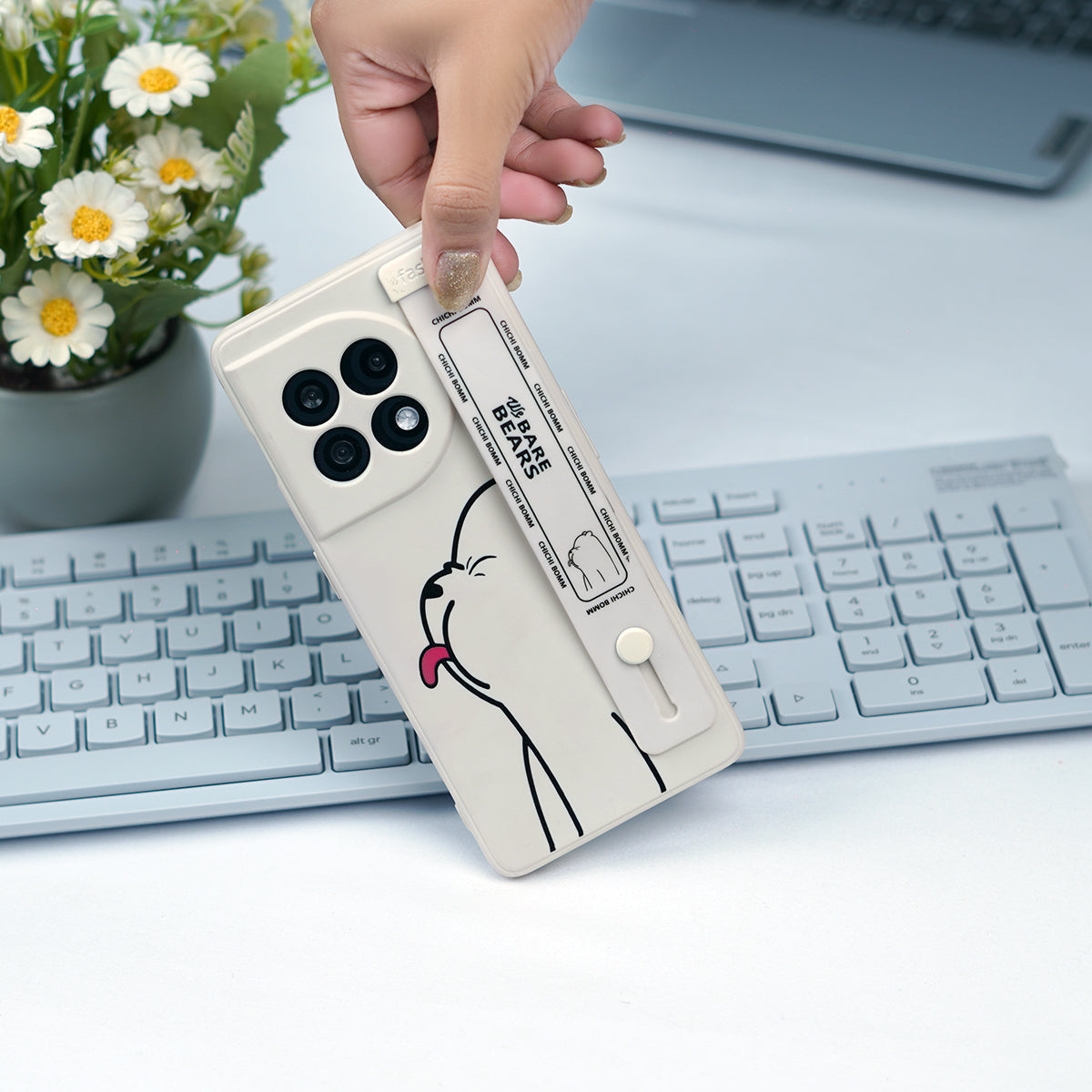 Cute Bear Wrist Band Silicone Case