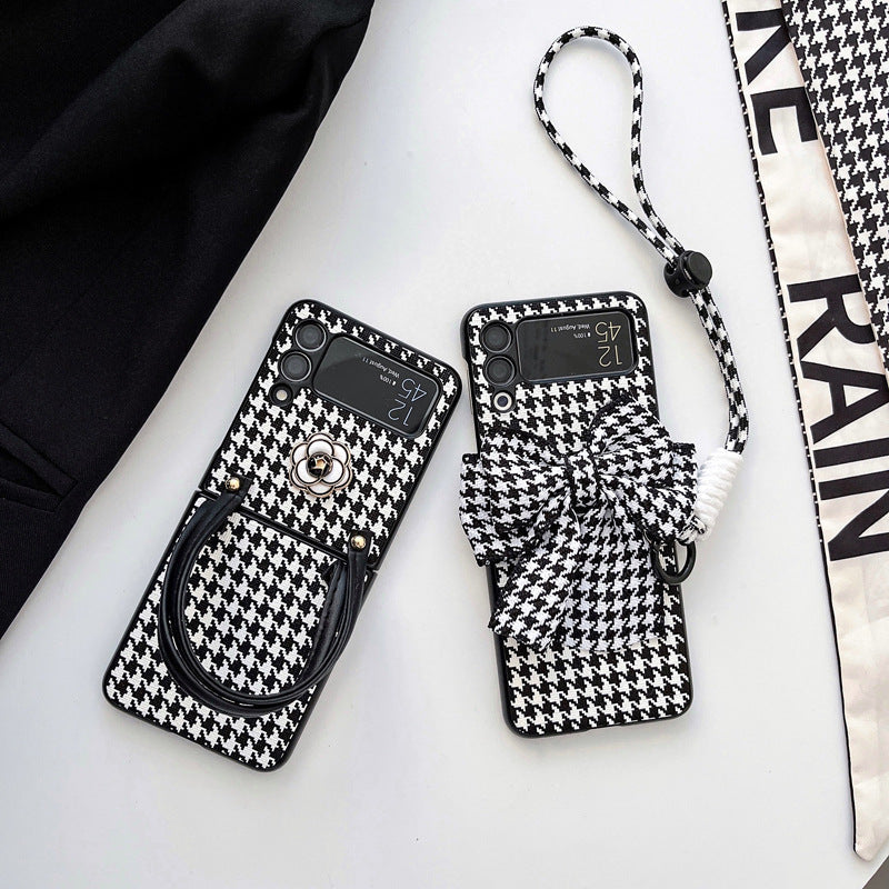 Houndstooth Camellia Phone Case