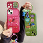 iPhone 14 Series - Flip Mirror 3D Cartoon Case