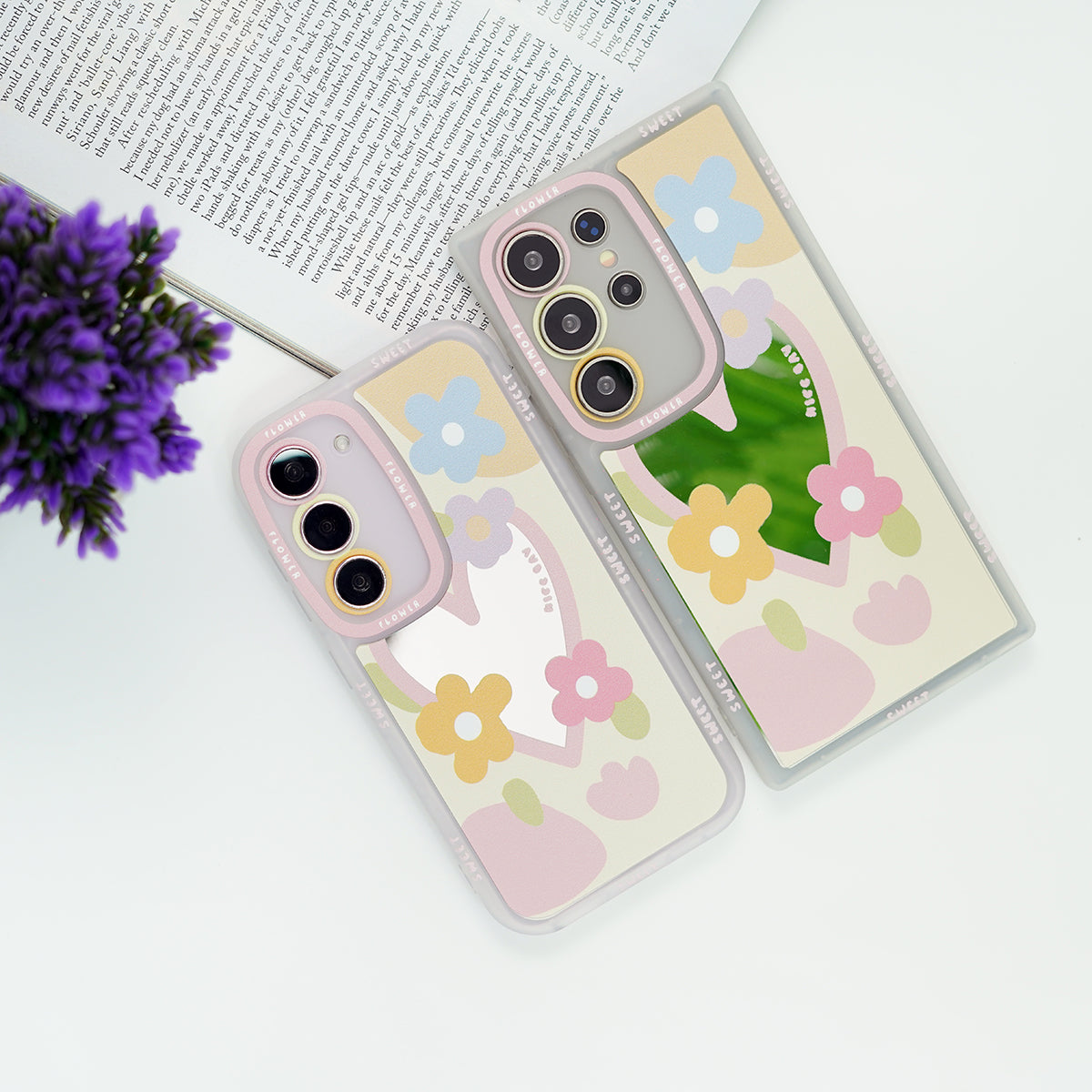 Galaxy S Series  - Sweet Heart Floral Case