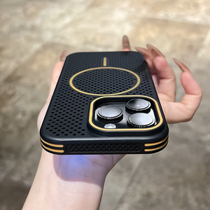 Luxury MagSafe-Compatible Perforated Case