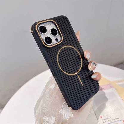 Luxury MagSafe-Compatible Perforated Case