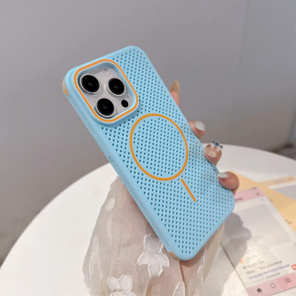 Luxury MagSafe-Compatible Perforated Case