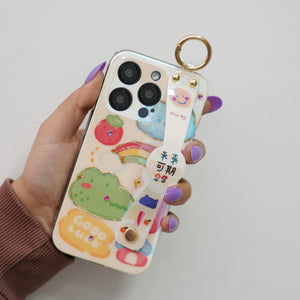 iPhone Series - Adorable Charm Strap Case