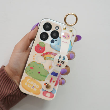 iPhone Series - Adorable Charm Strap Case