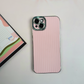 Textured Weave Luxe Case - Pink