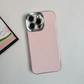 Textured Weave Luxe Case - Pink