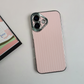 Textured Weave Luxe Case - Pink