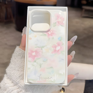 Oil Painting Flower Pattern Case
