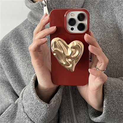 iPhone Series- Golden Heartbeat Case