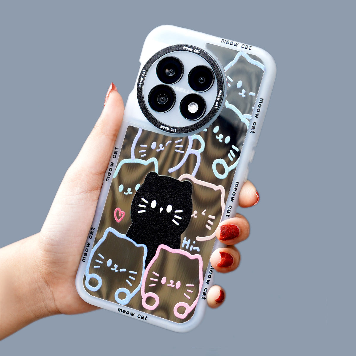 OnePlus Series - Cat Mirror Plating Case