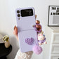 Galaxy Z Flip Series - Bear Charm Heart Case