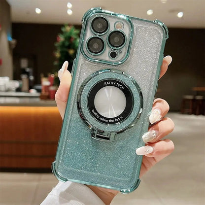 SparkleGrip Armor – Teal Glitter Edition