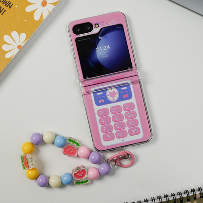 Galaxy Z Flip Series - Retro Pastel Charm Case