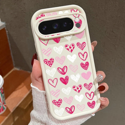 Doodle Love Hearts Protective Case