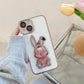 iPhone - Rabbit Pattern Glitter Case