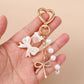 Cherry Blossom Bunny KeyChain