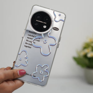 Floral Pearl Case With Lanyard