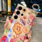 Galaxy S Series - 3D Flower Phone Case with Wrist Strap