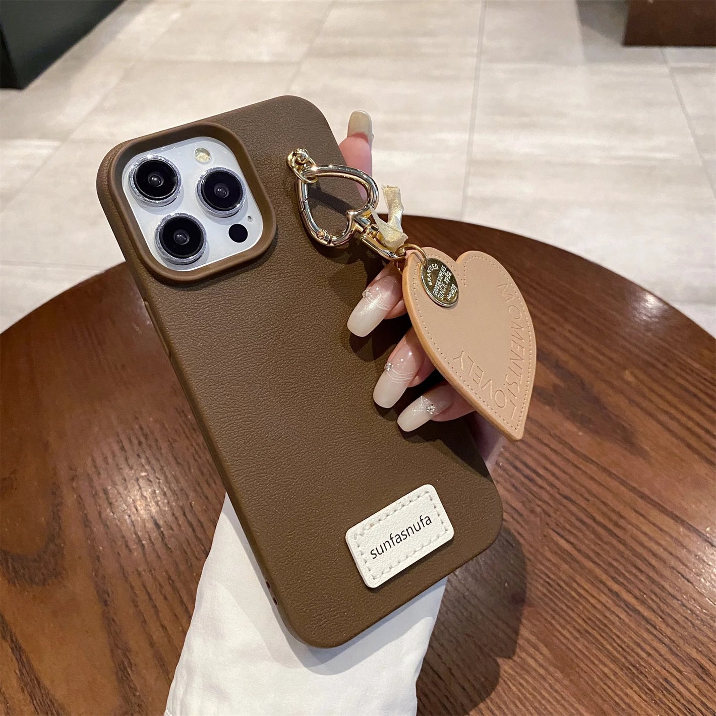 Charm Case-Brown