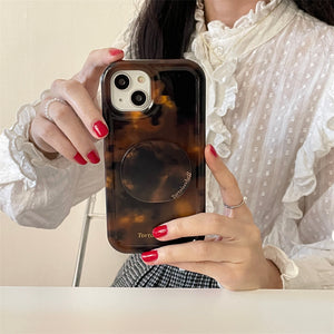 Amber Tortoise Grip Case