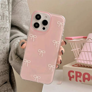Bow Doodle Case-Pink