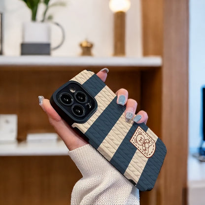 iPhone Series - Snuggly Stripe Bear Case