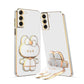 Galaxy S Series- Mirror Kitty Stand Case