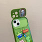 iPhone 14 Series - Flip Mirror 3D Cartoon Case