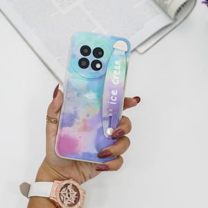 OnePlus Series - Ice Cream Liquid Silicone Wristband Case