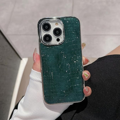 Glossy Crocodile Pattern Leather Case