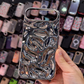 3D Silver Fluid Armor Case
