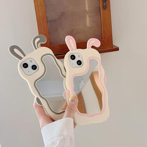 iPhone Series - Luxe Rabbit Mirror Case