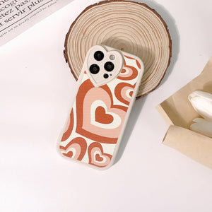 Retro Ripple Heart Case