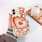 Retro Ripple Heart Case