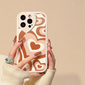 Retro Ripple Heart Case