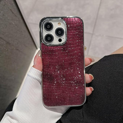 Glossy Crocodile Pattern Leather Case