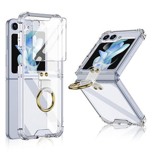 Crystal Clear Magsafe Metal Ring Holder Case