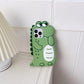 iPhone 15 Series- Cute Crocodile Soft Silicone Case