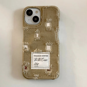 Denim Mirror Panel Case