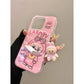 Pink Labubu Monsters Case
