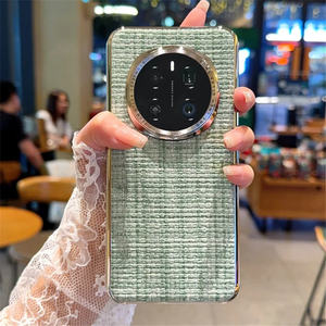 Retro Knitted Woven Fabric Case