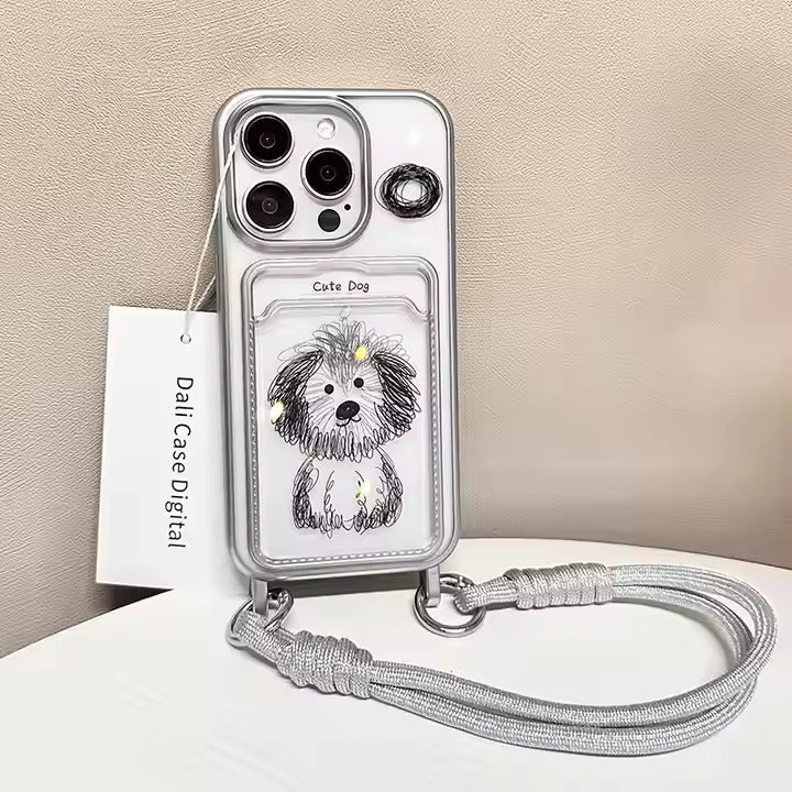 iPhone  - Cute Dogo Case With Lanyard