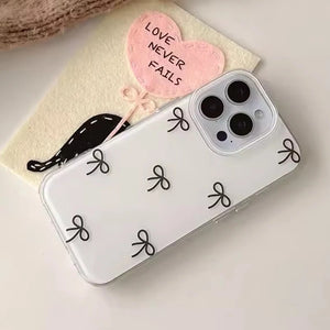 Bow Doodle Case-White
