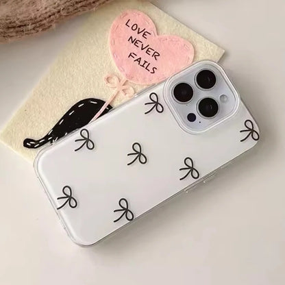 Bow Doodle Case-White