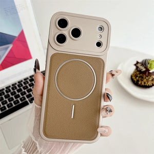 Magnetic Leather Armor Case