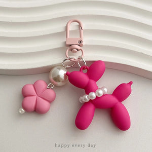 Pearl Paws Balloon Dog Keychain